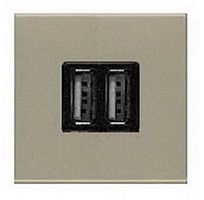 Розетка USB тип A+A без рамки ABB Niessen Zenit 1-м. 2 мод. 1500мА N2285 CV шампань картинка